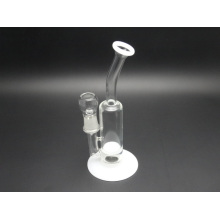 Wholesale White Jade Glass Oil Rig with Honeycomb Disc Perc